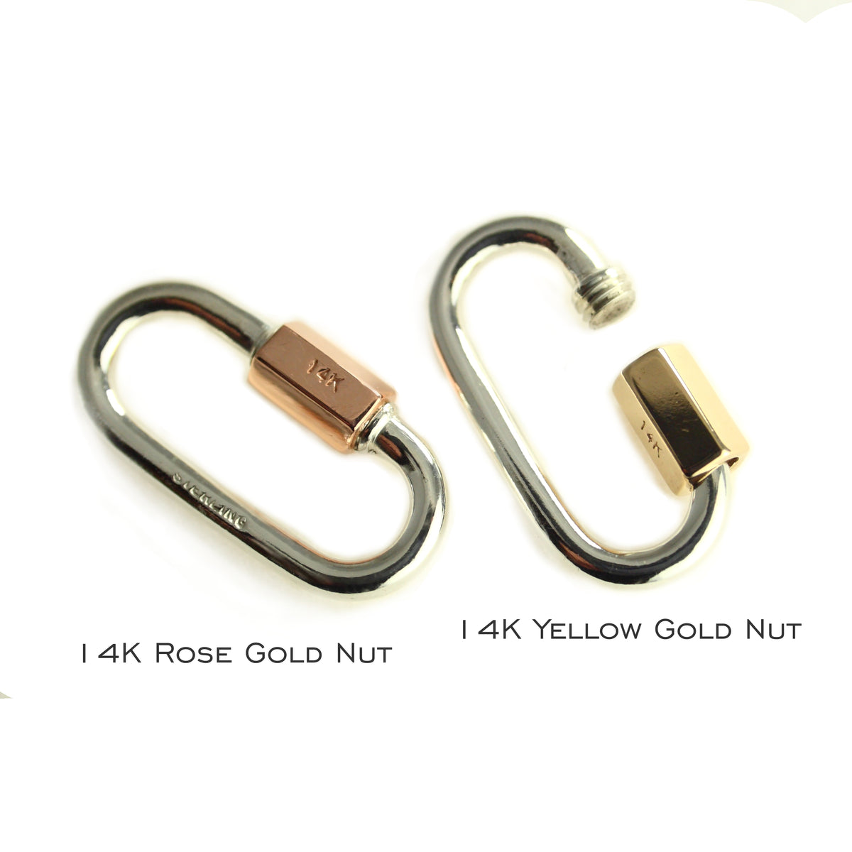 20 mm 14 Karat Gold Quick Link Miniature Lock - Carabiner – Rock Climbing  Jewelry