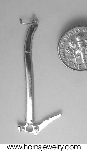 Ice Tool Ice Ax Pendant - Sterling Silver - Rock Climbing Jewelry